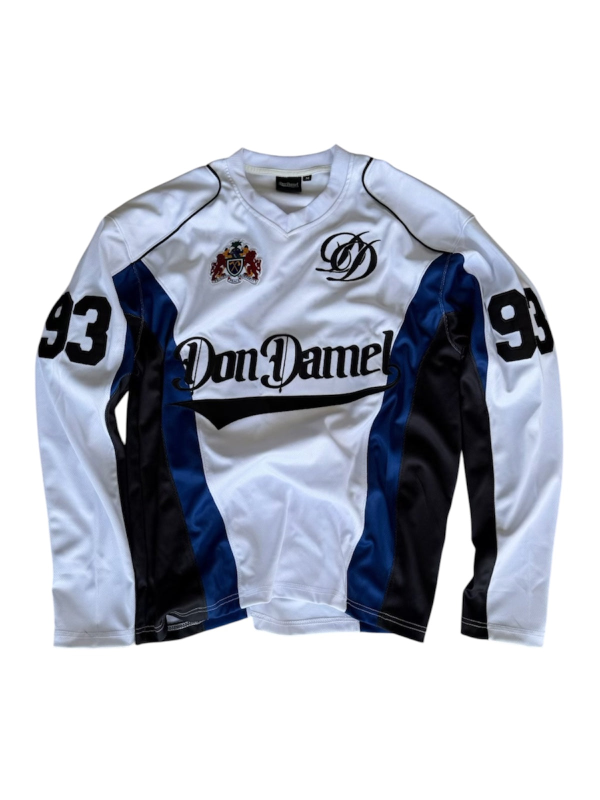 DD Hockey Jersey (White & Navy Blue)