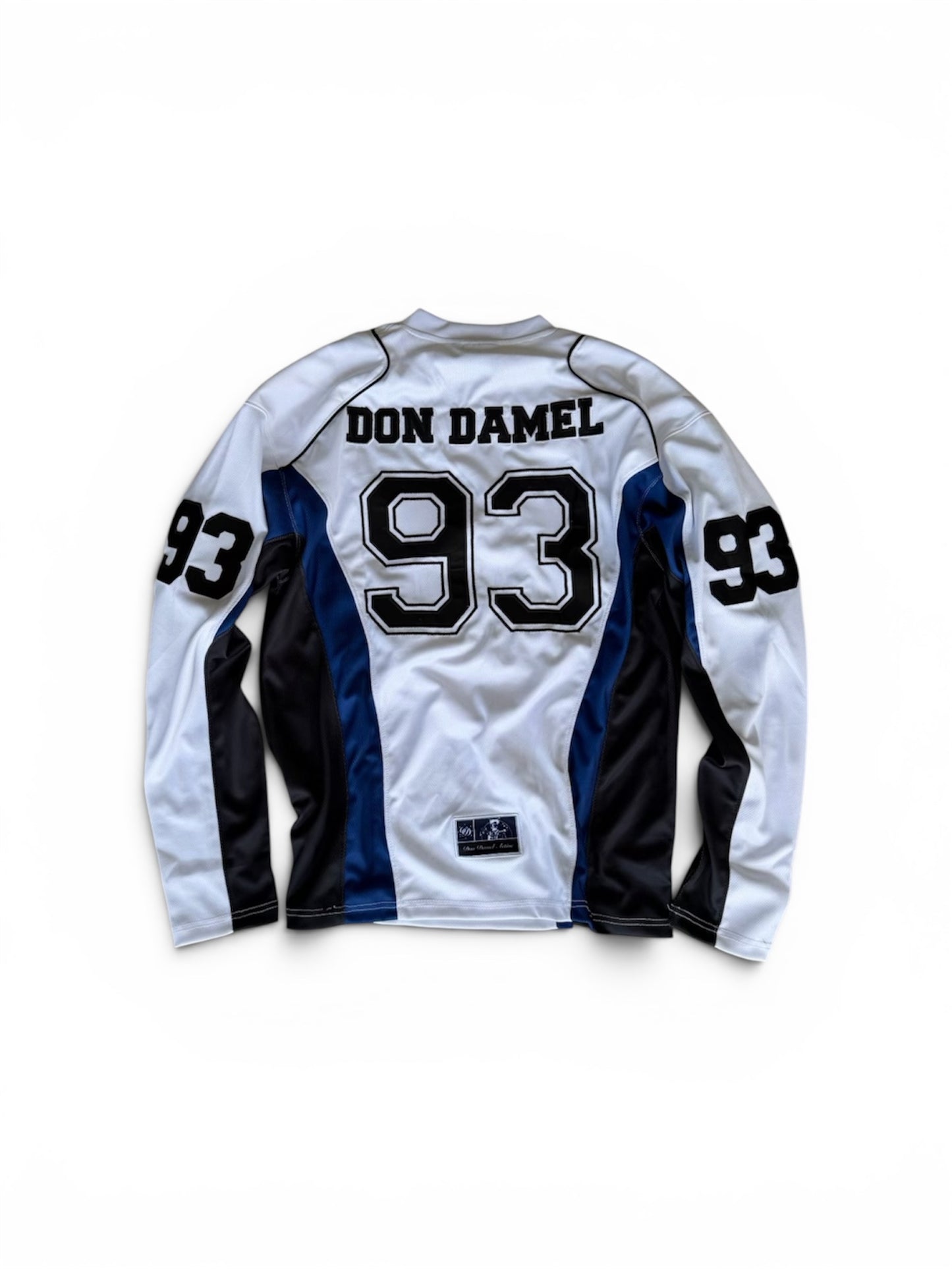 DD Hockey Jersey (White & Navy Blue)